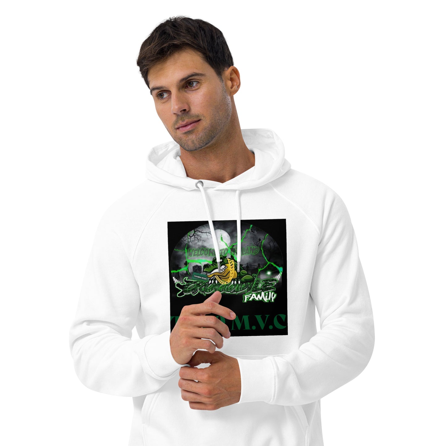 Unisex eco raglan hoodie